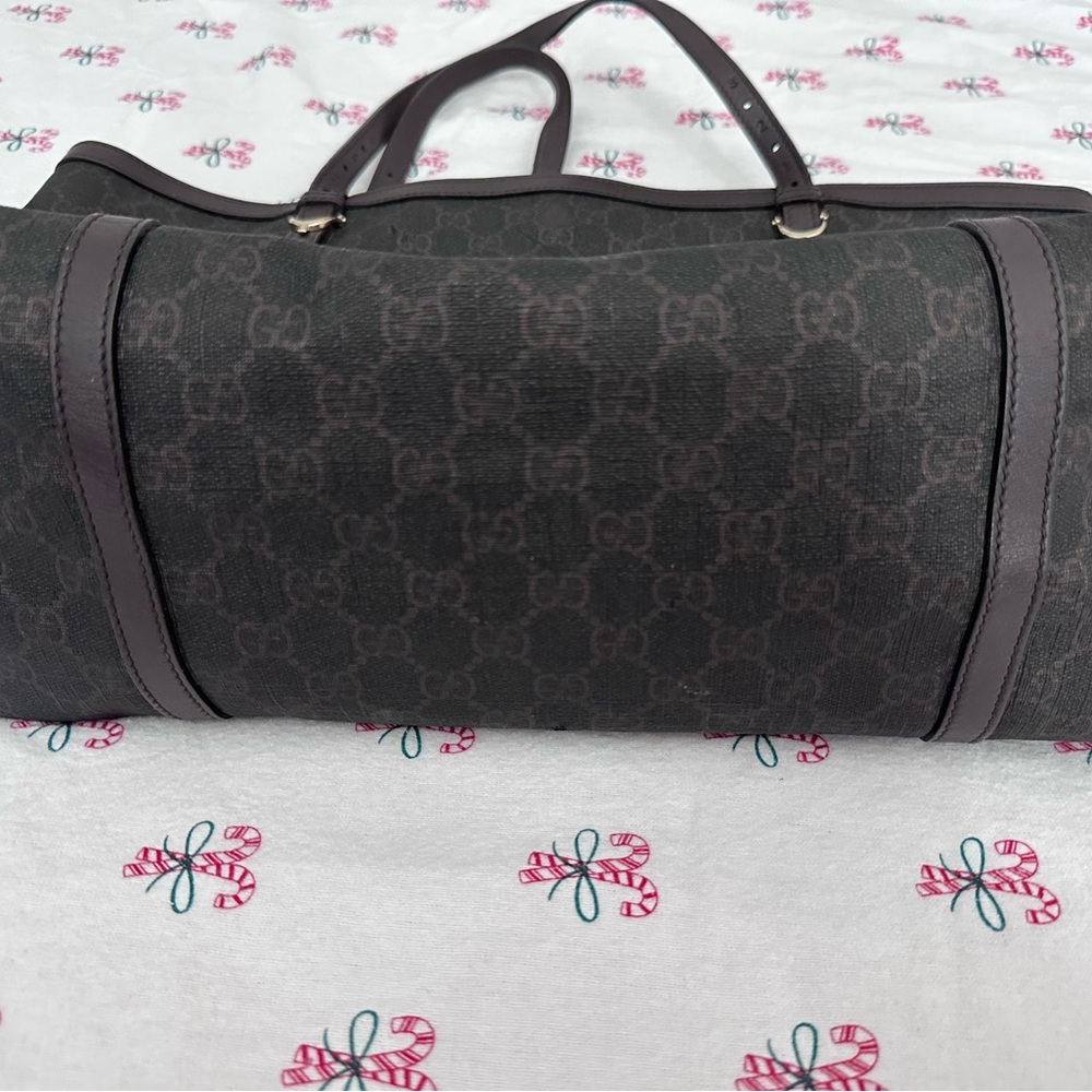 Gucci Dark Brown Monogram Tote - Picture 3 of 13